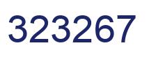 Número 323267 imagen azul