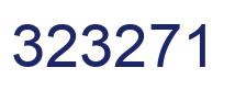 Number 323271 blue image