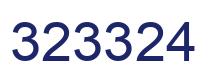 Number 323324 blue image