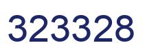 Number 323328 blue image