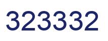 Number 323332 blue image