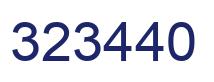 Number 323440 blue image