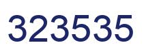 Number 323535 blue image