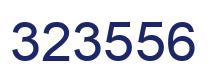 Number 323556 blue image