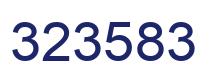 Número 323583 imagen azul