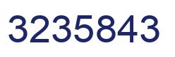 Número 3235843 imagen azul