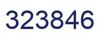 Number 323846 blue image
