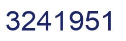 Number 3241951 blue image