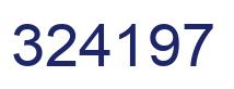 Number 324197 blue image