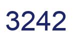 Número 3242 imagen azul