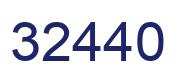 Number 32440 blue image