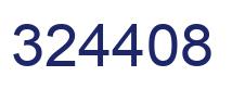 Number 324408 blue image