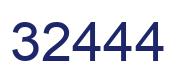 Número 32444 imagen azul