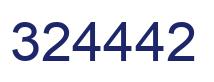 Number 324442 blue image
