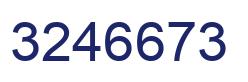 Número 3246673 imagen azul