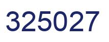 Número 325027 imagen azul