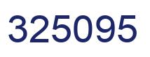 Number 325095 blue image