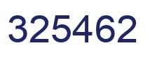 Number 325462 blue image