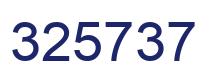 Número 325737 imagen azul
