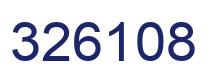 Number 326108 blue image