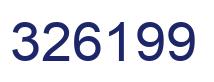 Number 326199 blue image