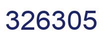 Number 326305 blue image