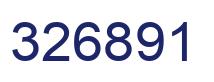 Number 326891 blue image