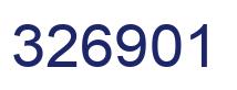 Number 326901 blue image