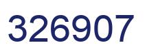 Number 326907 blue image