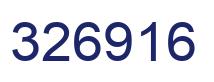 Number 326916 blue image