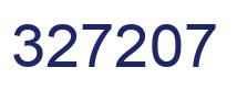 Number 327207 blue image