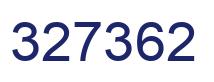 Number 327362 blue image