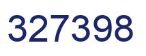 Number 327398 blue image