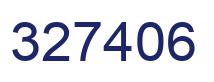 Number 327406 blue image