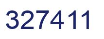 Number 327411 blue image