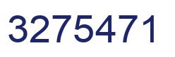 Number 3275471 blue image