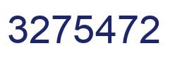 Number 3275472 blue image