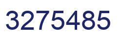 Number 3275485 blue image