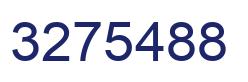 Number 3275488 blue image