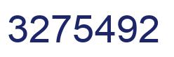 Number 3275492 blue image