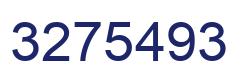 Number 3275493 blue image