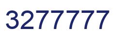 Number 3277777 blue image