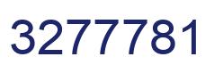 Number 3277781 blue image