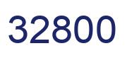 Number 32800 blue image