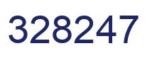 Number 328247 blue image