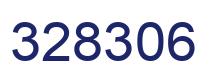 Number 328306 blue image