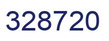Number 328720 blue image