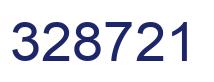 Number 328721 blue image