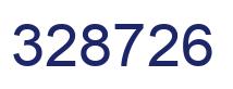 Number 328726 blue image