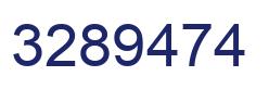 Number 3289474 blue image